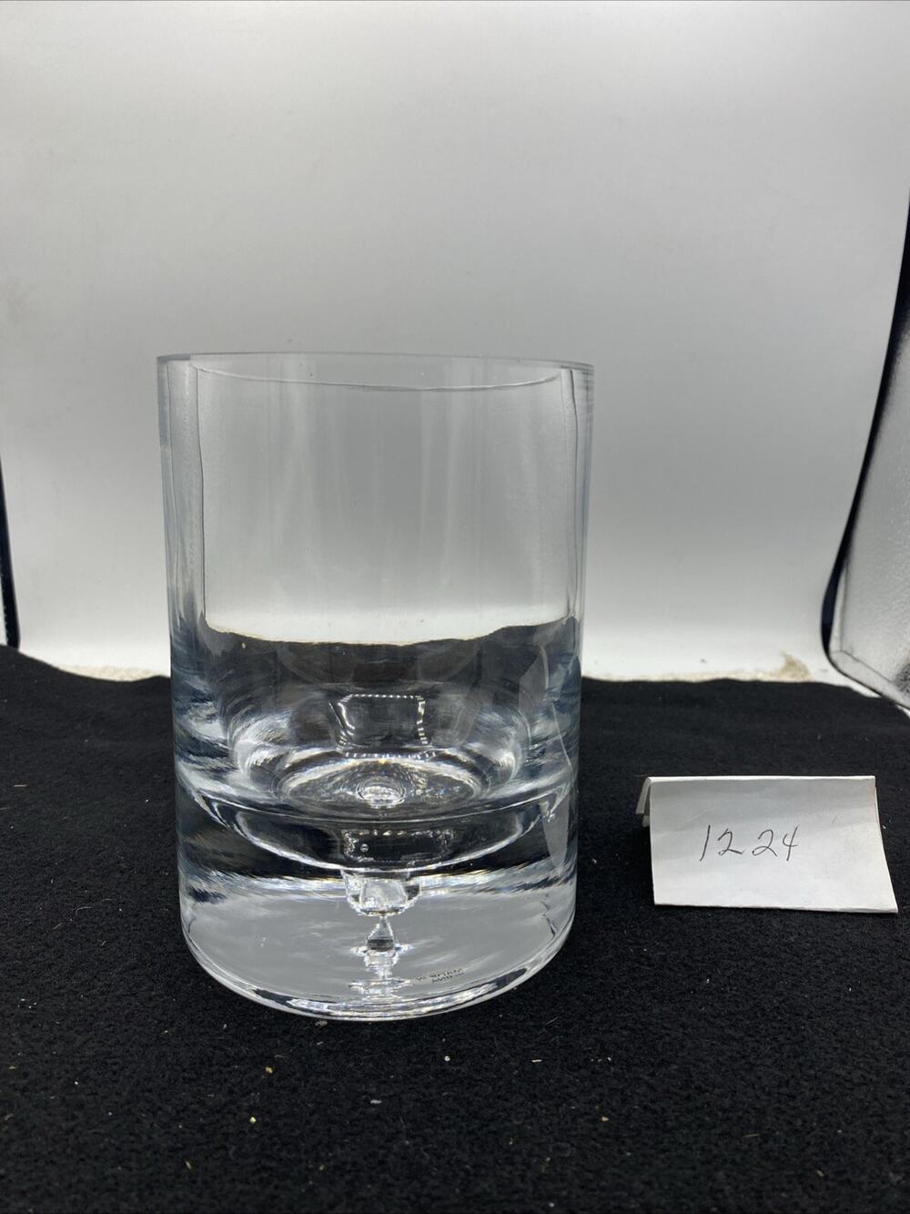 Crystal GALAXY Air Bubble Base Vase 6 3/4” Tall x 4.5”Wide Heavy 3.15 Lbs